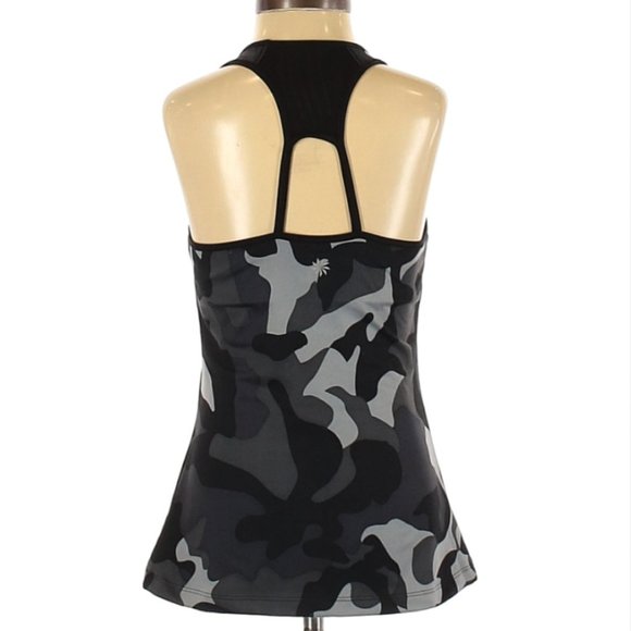 Athleta Tops - ATHLETA | Cutout Racerback Full Body Workout Tank Camo Padded Bra XS